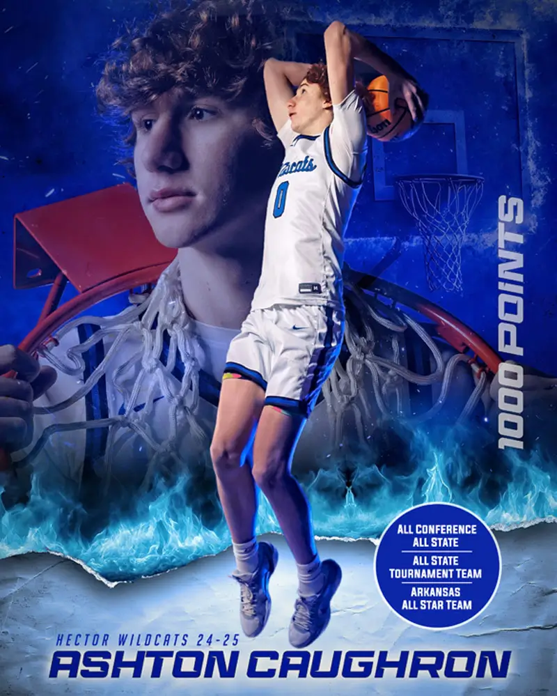 All Star Basketball collage design