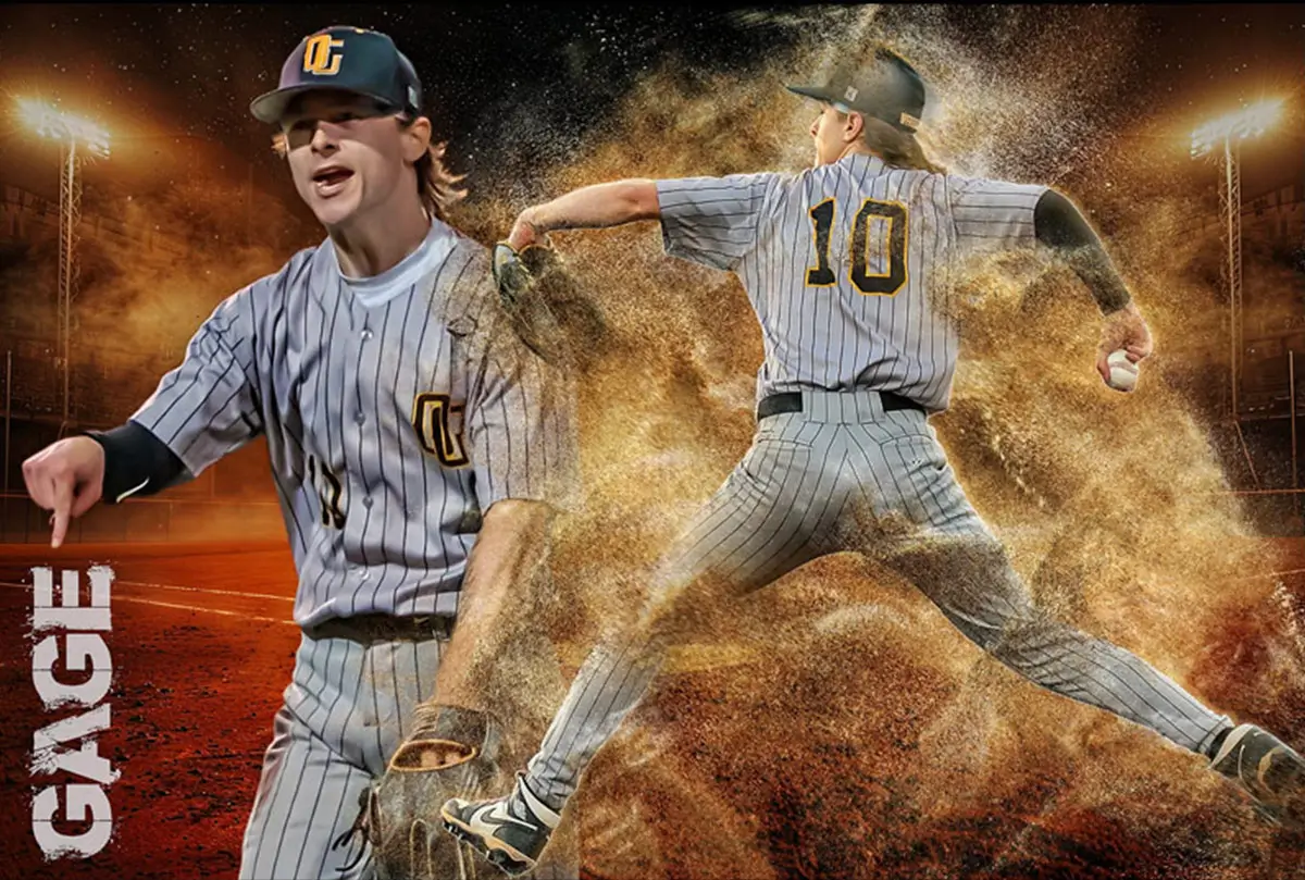 Baseball collage design