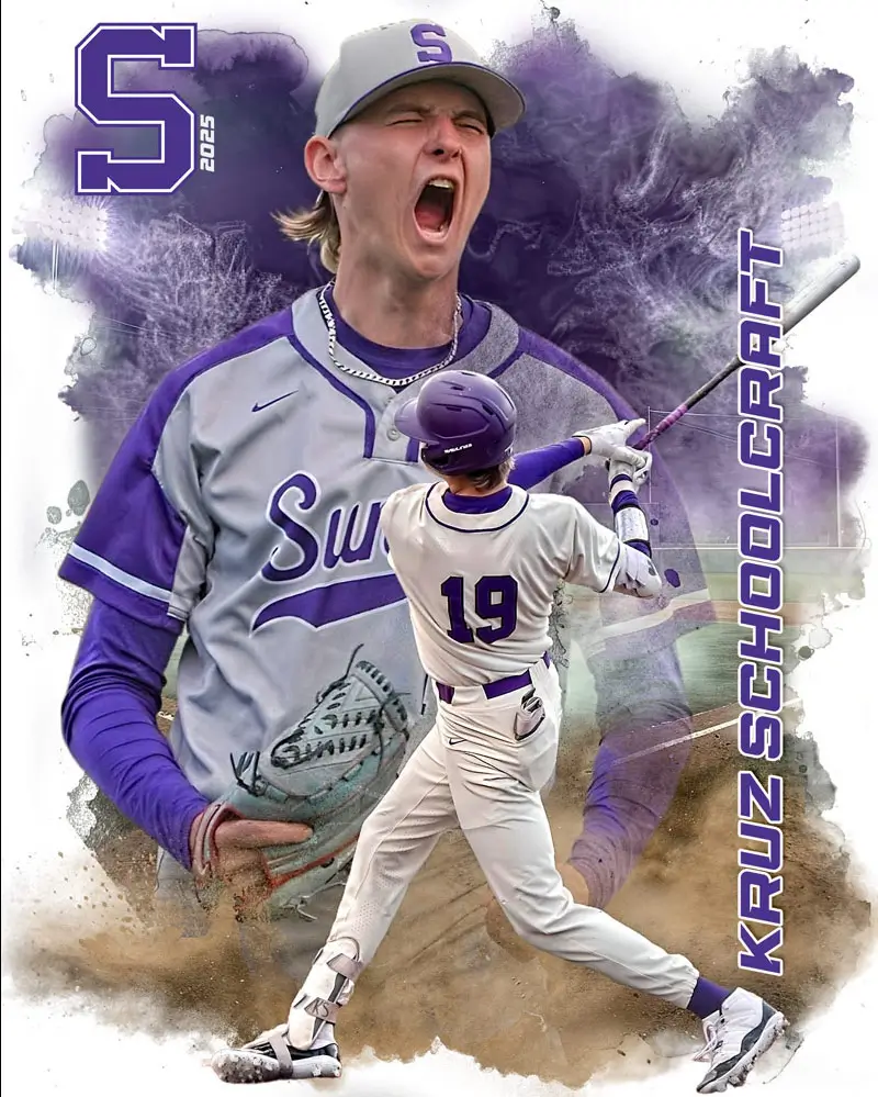 Baseball collage design