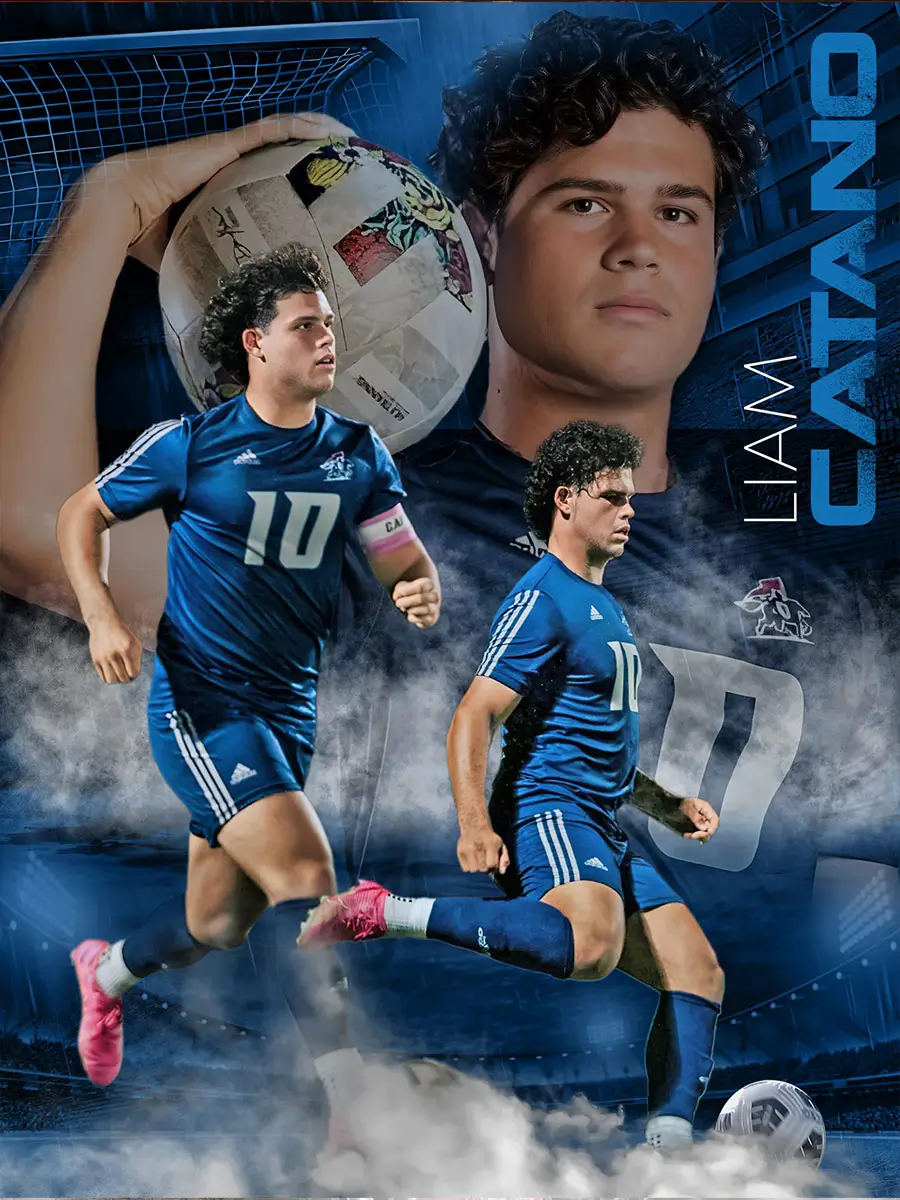high school soccer poster design
